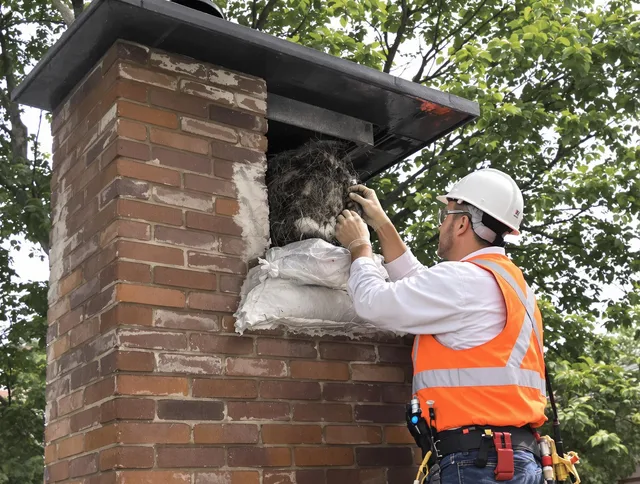 Humane removal of debris and animals by Port Chester Chimney Sweep in Port Chester, NY