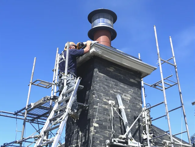 Sturdy chimney crown finished by Port Chester Chimney Sweep in Port Chester, NY