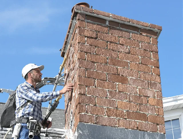 Brickwork for a chimney rebuild by Port Chester Chimney Sweep in Port Chester, NY