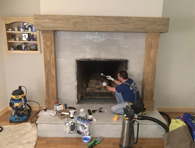 Detailed creosote removal process by Port Chester Chimney Sweep in Port Chester, NY