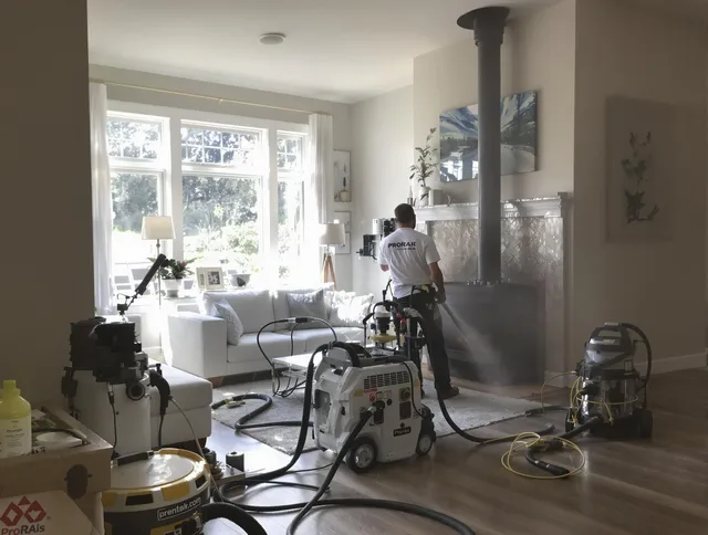 Soot removal service by Port Chester Chimney Sweep for a fireplace in Port Chester, NY